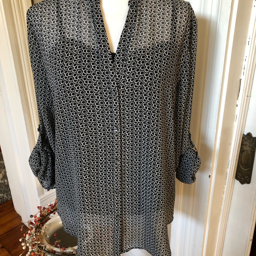 Long sleeve V-Neck Blouse